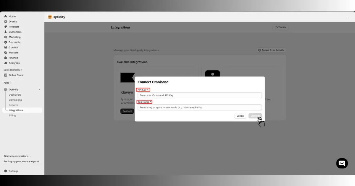 Omnisend API key
